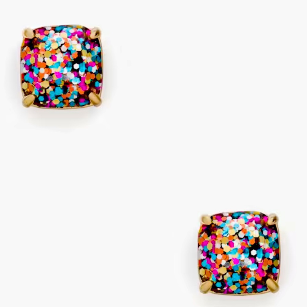 New kate spade new york Square Glitter Stud Earrings - Picture 8 of 14